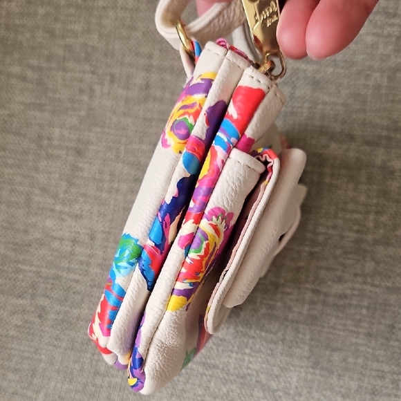Betsey Johnson Cream and Multicolor Floral Crossbody Bag - Picture 8 of 14